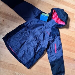 Kids Waterproof Gray and Red Jacket
